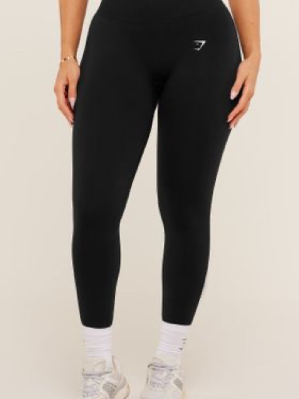Gymshark Lift Seamless Leggings - Black/Black Marl - Medium